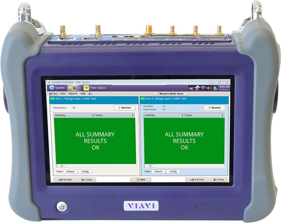 Портативный сетевой тестер VIAVI MTS 5800-100G